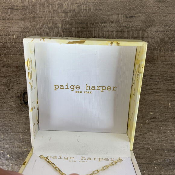 PAIGE HARPER Necklace Gold Tone Cubic Zirconia Fine Silver-Plated Owl Pendant - Picture 3 of 8